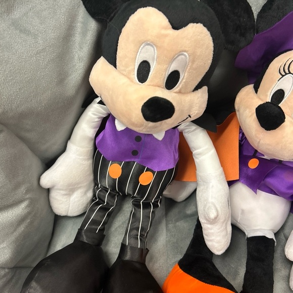Mickey And Minnie Mouse Halloween Plush Vampire And Witch 18” - Picture 2 of 10